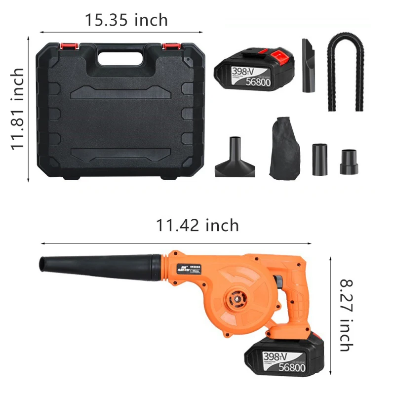 Portable Cordless Blower Electric Air Leaf Blower 21V Cordless Sweeper 2-in-1 Car Dust Collector Clearing Dust Small Trash
Portable Cordless Blower Electric Air Leaf Blower 21V Cordless Sweeper 2-in-1 Car Dust Collector Clearing Dust Small Trash