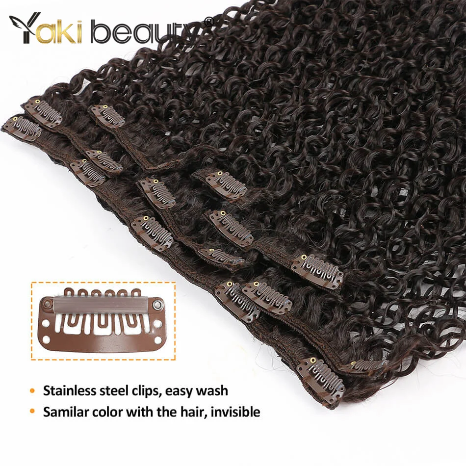 Synthetic Clip In Hair Extension Kinky Curly 22Inch 7Pieces Long Natural Black Brown and Blonde Color By YAKI BEAUTY
Synthetic Clip In Hair Extension Kinky Curly 22Inch 7Pieces Long Natural Black Brown and Blonde Color By YAKI BEAUTY