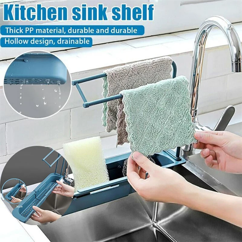 Telescopic Sink Shelf Kitchen Sinks Organizer Soap Sponge Holder Sink Drain Rack Storage Basket Kitchen Gadgets Accessories
Telescopic Sink Shelf Kitchen Sinks Organizer Soap Sponge Holder Sink Drain Rack Storage Basket Kitchen Gadgets Accessories