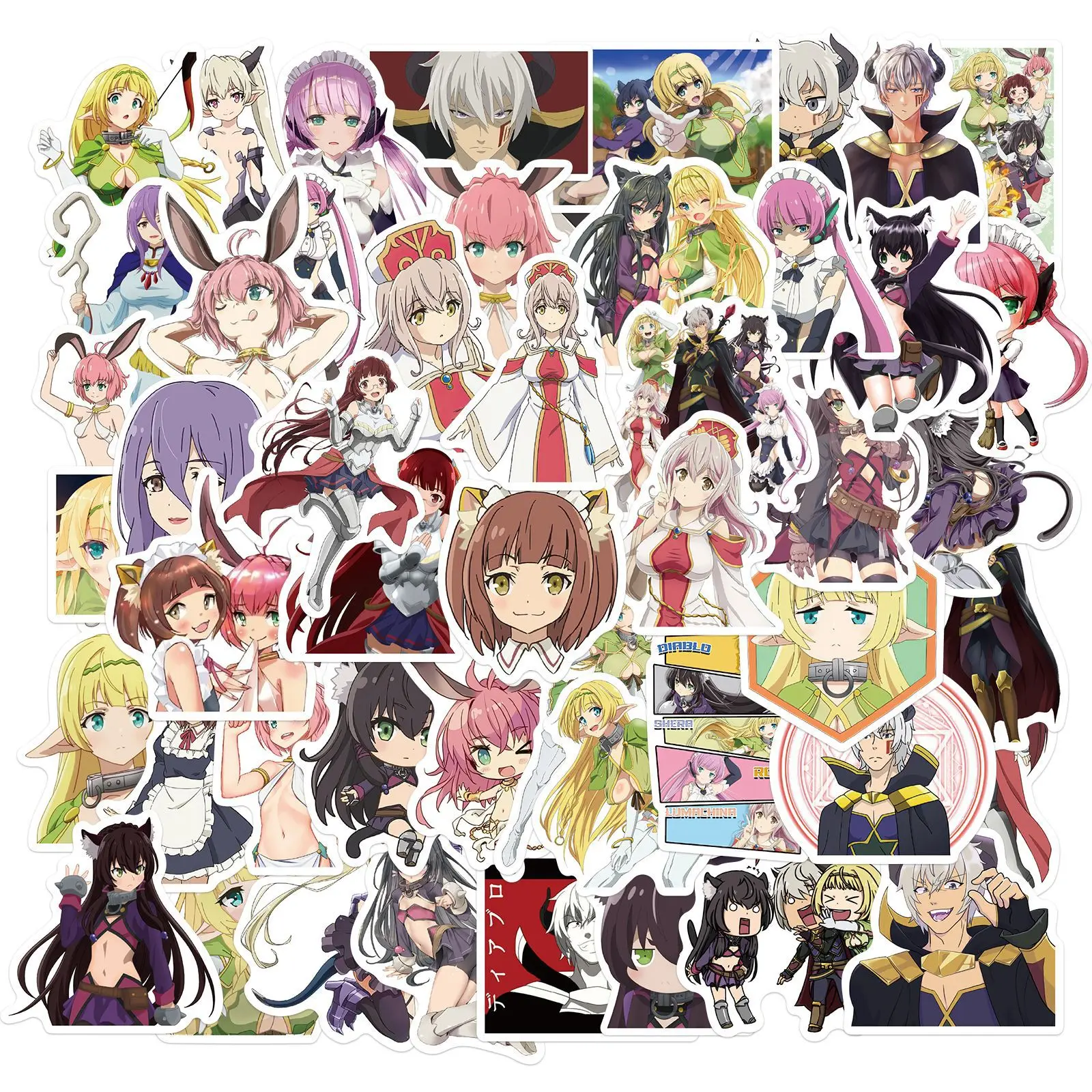 10/50Pcs HOW NOT TO SUMMON A DEMON LORD Graffiti Stickers for Luggage Laptop Fridge Guitar Skateboard Cartoon Anime Sticker Pack
10/50Pcs HOW NOT TO SUMMON A DEMON LORD Graffiti Stickers for Luggage Laptop Fridge Guitar Skateboard Cartoon Anime Sticker Pack