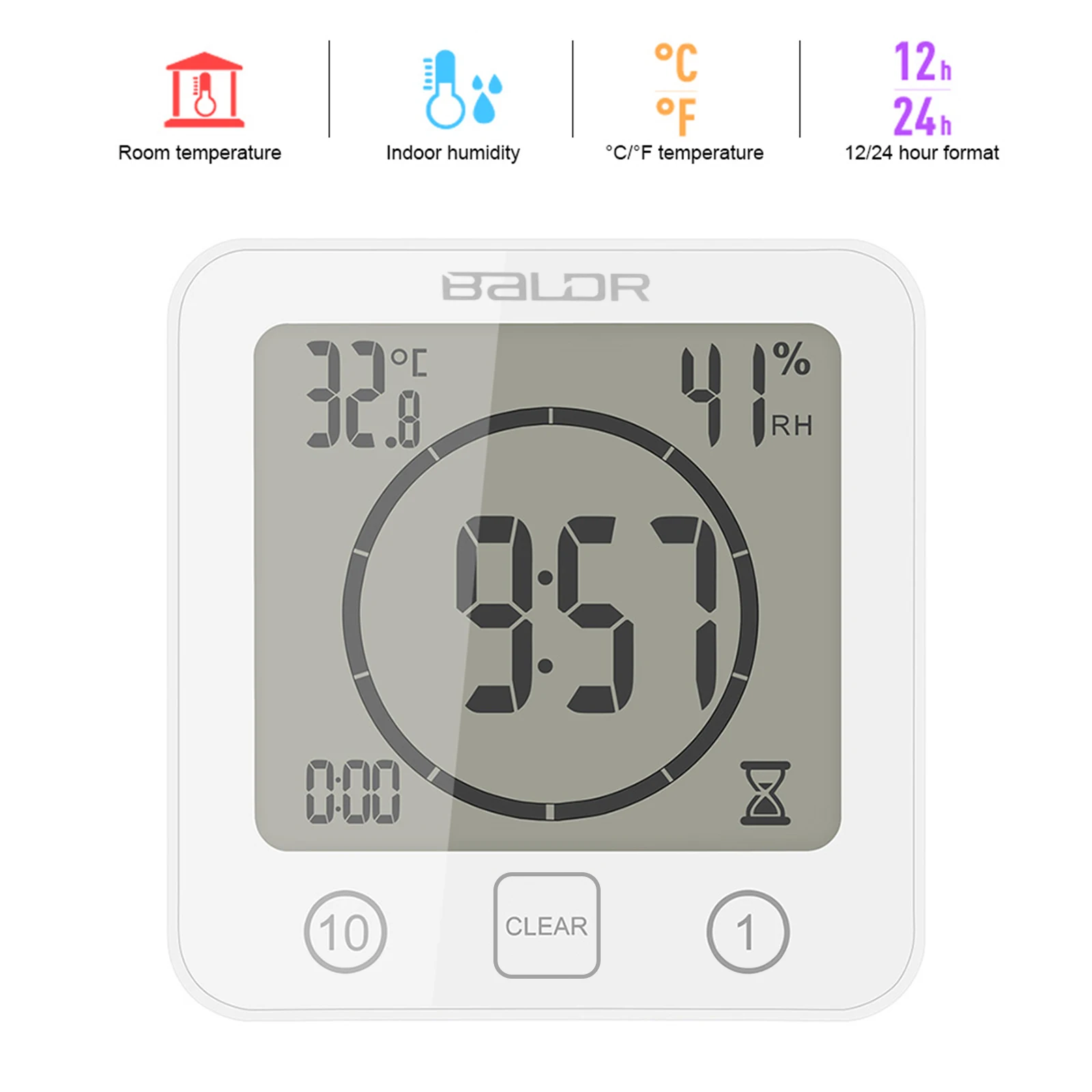 2 In 1 Digital Thermometer Hygrometer Mini Temperature/Humidity Meter Home Wall Hygrothermograph For Indoor Outdoor
2 In 1 Digital Thermometer Hygrometer Mini Temperature/Humidity Meter Home Wall Hygrothermograph For Indoor Outdoor