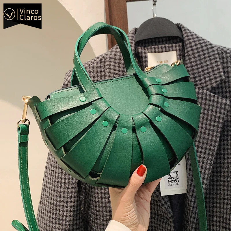 Fashion Circular Leather Hollow Weaving Purses and Handbags Luxury Designer Shoulder Crossbody Bags Women New Sac Brand Bolso
Fashion Circular Leather Hollow Weaving Purses and Handbags Luxury Designer Shoulder Crossbody Bags Women New Sac Brand Bolso