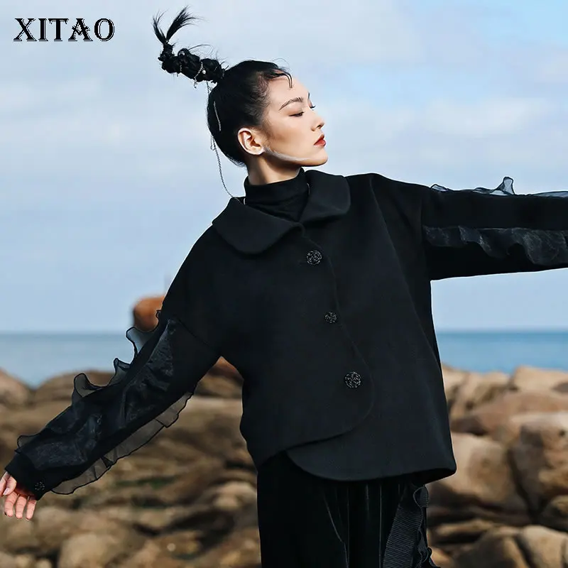 XITAO Patchwork Mesh Blends 2021 Autumn and Winter New Fashion Asymmetry Hem Solid Color All-match Short Women ZY6611
XITAO Patchwork Mesh Blends 2021 Autumn and Winter New Fashion Asymmetry Hem Solid Color All-match Short Women ZY6611