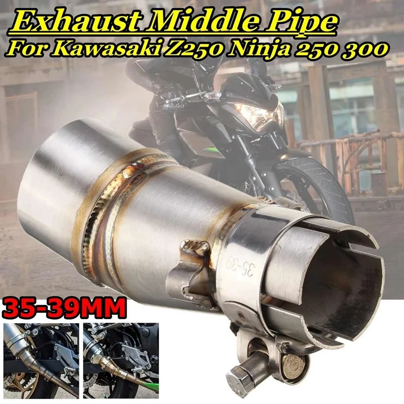 Motorcycle Modified Front Middle Exhaust Pipe Motorcycle Muffler Tube for Kawasaki Ninja 250 300 2013-2016
Motorcycle Modified Front Middle Exhaust Pipe Motorcycle Muffler Tube for Kawasaki Ninja 250 300 2013-2016
