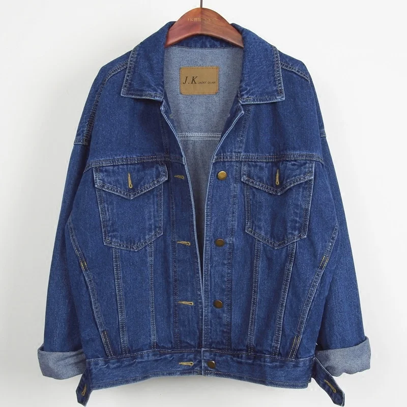 Vintage Blue Short Denim Jacket Women Student Outerwear 2022 Autumn Korean Fashion Loose Batwing Sleeve Jeans Jacket Coat Female
Vintage Blue Short Denim Jacket Women Student Outerwear 2022 Autumn Korean Fashion Loose Batwing Sleeve Jeans Jacket Coat Female