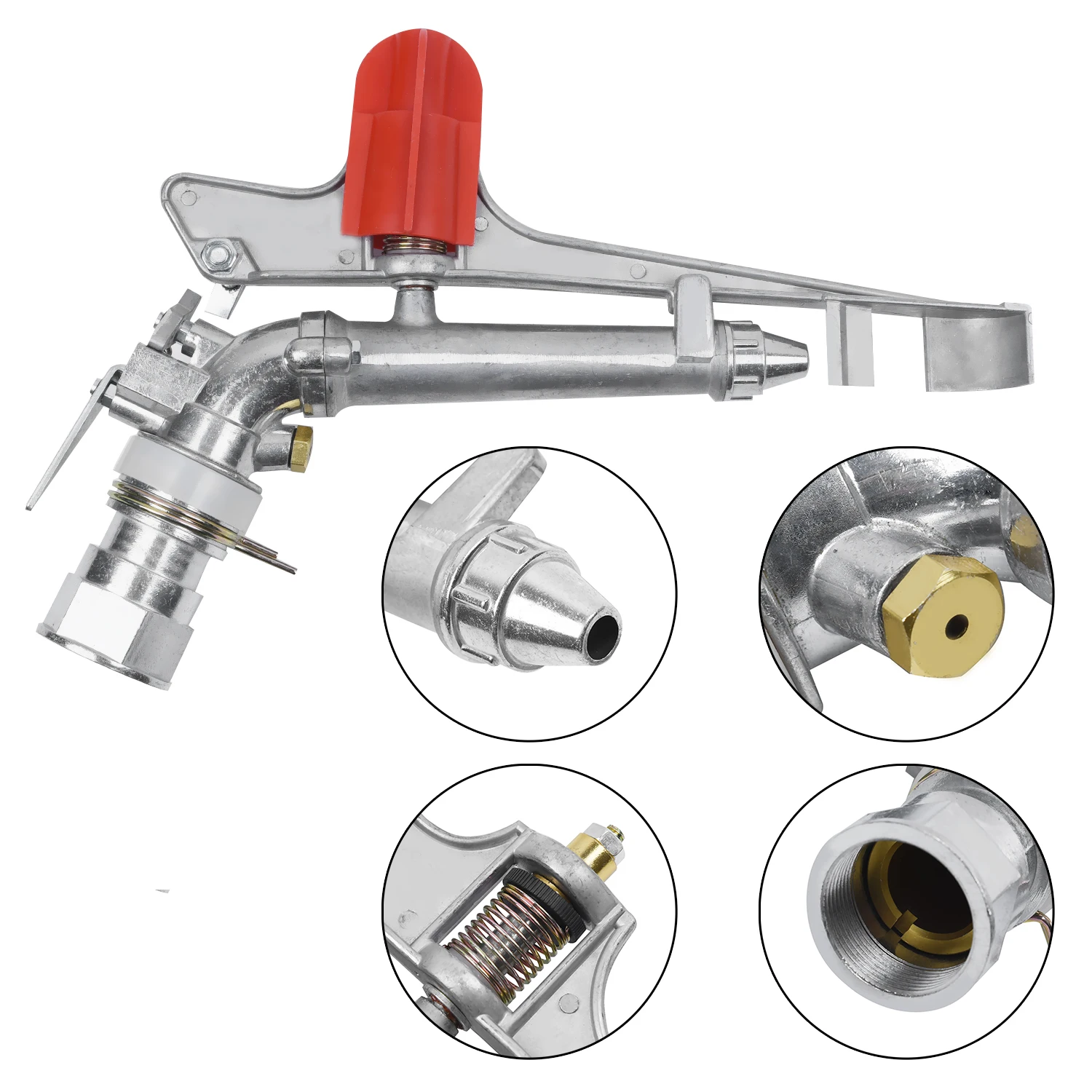 1.5 Inch 360 Adjustable Impact Sprinkler Gun Large Area Spray Irrigation Water Gun
1.5 Inch 360 Adjustable Impact Sprinkler Gun Large Area Spray Irrigation Water Gun