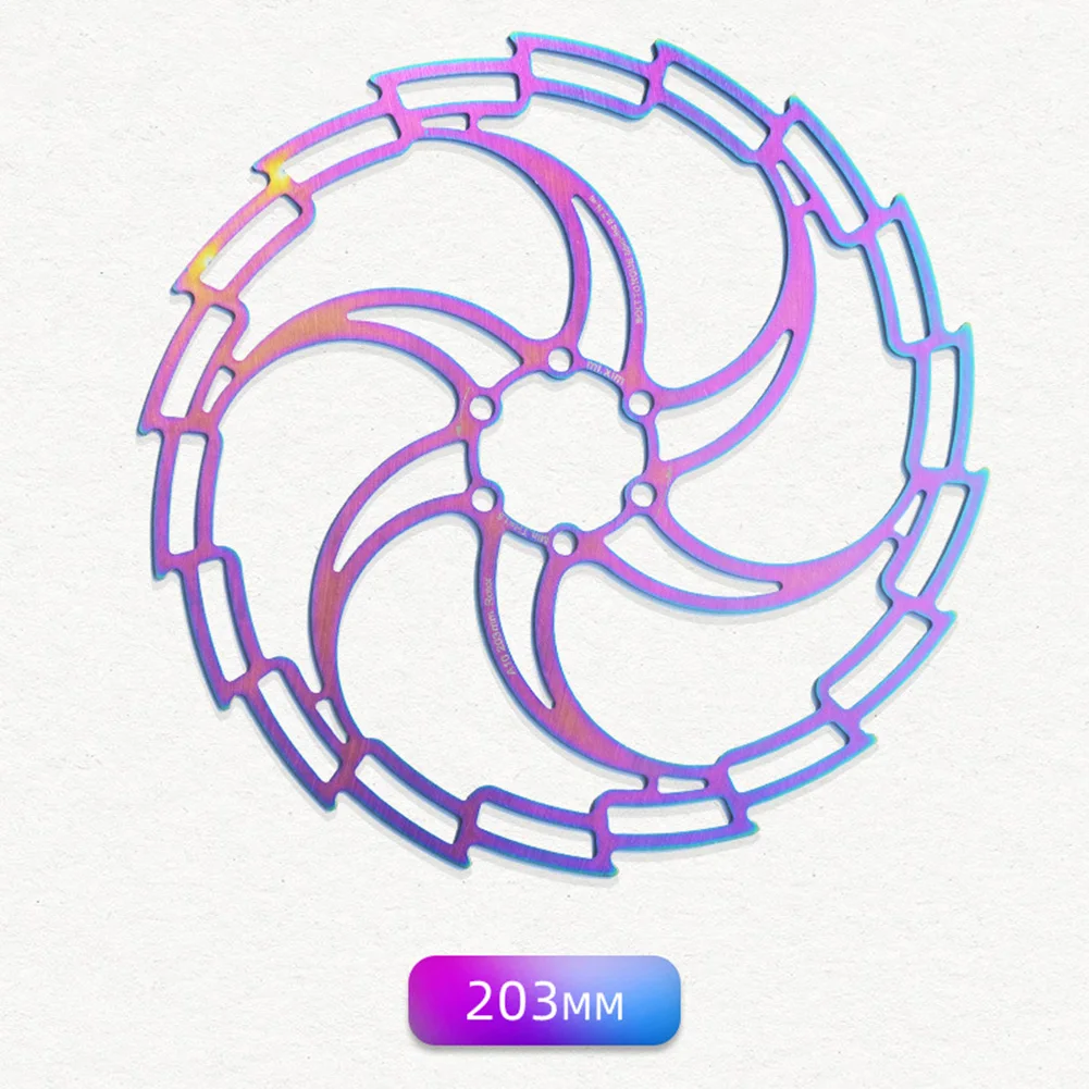 203/160/180mm Bicycle Brake Disc Colorful 6 Holes MTB Road Bike Brake Rotor Brake Six Nail Disc Brake Plate Bike Accessories
203/160/180mm Bicycle Brake Disc Colorful 6 Holes MTB Road Bike Brake Rotor Brake Six Nail Disc Brake Plate Bike Accessories