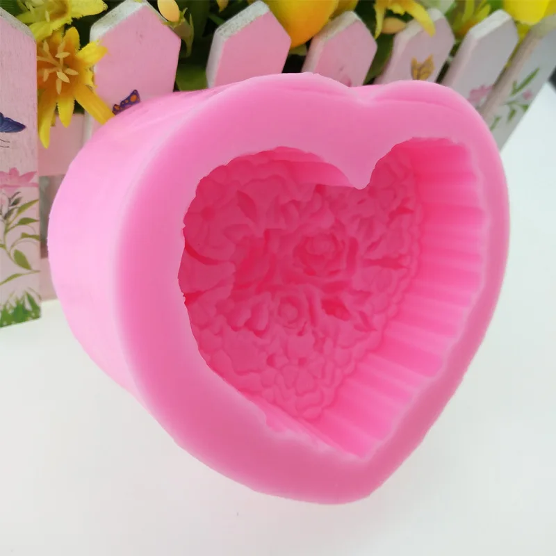 1pcs 3D Love Heart Rose Flower Shape Silicone Mold Fondant Chocolate Cake Decorating Baking Tools Moulds Mold Soap 
1pcs 3D Love Heart Rose Flower Shape Silicone Mold Fondant Chocolate Cake Decorating Baking Tools Moulds Mold Soap