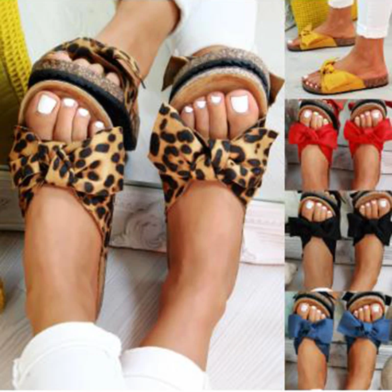Sexy Platform Women Slippers Leopard Casual Flat Bow Slides Ladies Plus Size Outdoor Slippers Famale 2023 Fashion Slippers
Sexy Platform Women Slippers Leopard Casual Flat Bow Slides Ladies Plus Size Outdoor Slippers Famale 2023 Fashion Slippers