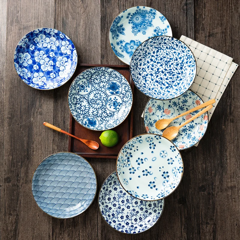 Free Shipping Ceramic Plates Dinner Dinnerware Blue and White Porcelain Plates Chinese Style Cena Piatti Home Garden AB50PZ
Free Shipping Ceramic Plates Dinner Dinnerware Blue and White Porcelain Plates Chinese Style Cena Piatti Home Garden AB50PZ