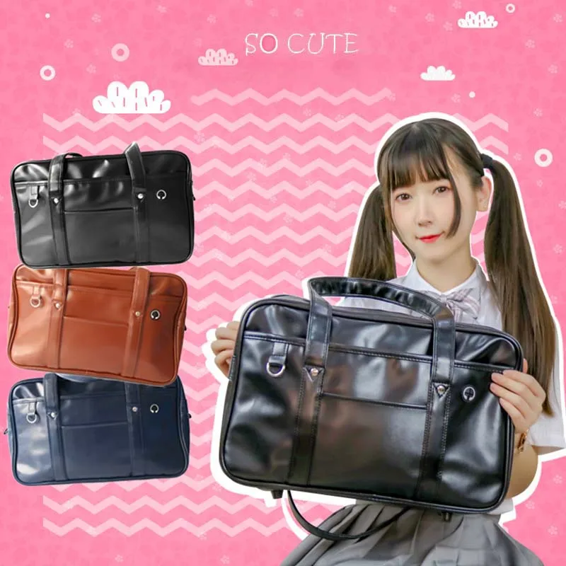 Japanese JK Uniform Bag Students PU Leather Bag Anime Shoulder Bag School Bag Girl Commuter Bag Women Handbag
Japanese JK Uniform Bag Students PU Leather Bag Anime Shoulder Bag School Bag Girl Commuter Bag Women Handbag