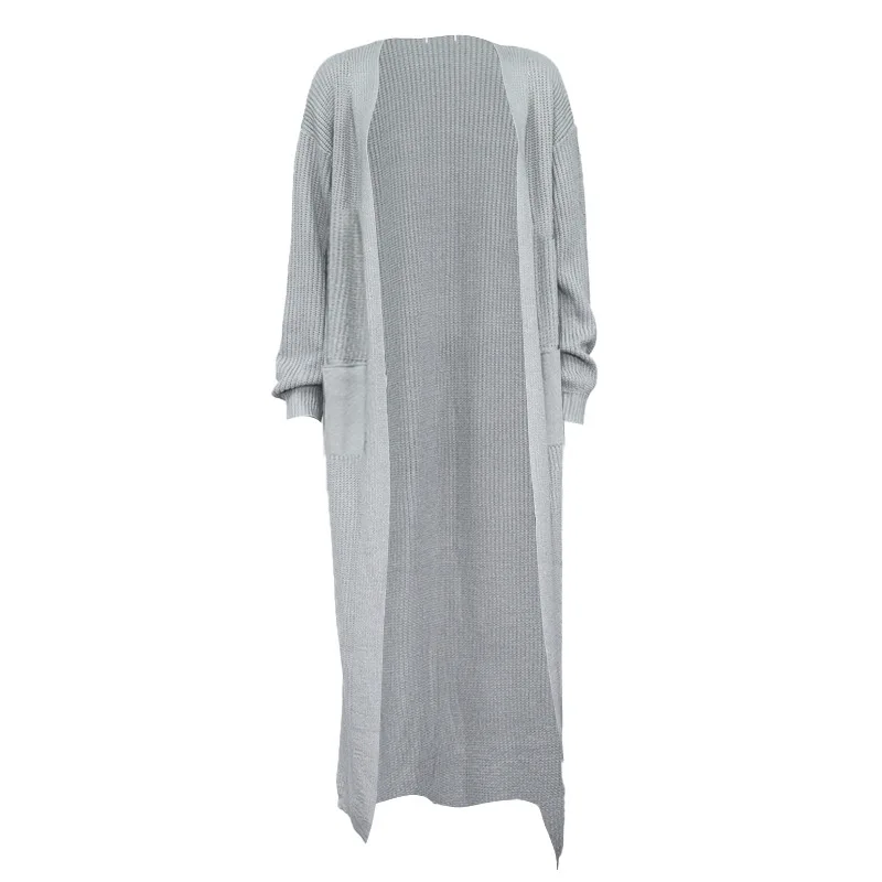 Fashion knitted lantern sleeve long cardigan jacket women spring 2021 Pockets Loose Long Sweater oversize
Fashion knitted lantern sleeve long cardigan jacket women spring 2021 Pockets Loose Long Sweater oversize