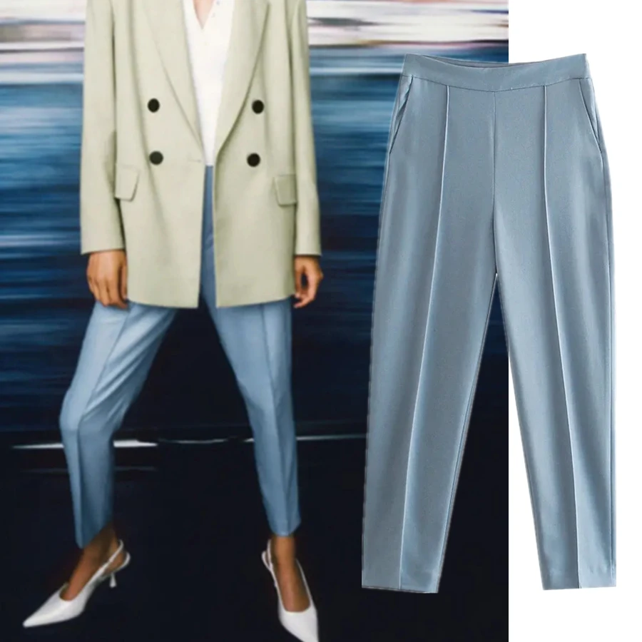 Jenny&Dave England Office Lady Suits Pants Women Pantalones Mujer Pantalon Femme High Waist Straight Solid Simple Trousers
Jenny&Dave England Office Lady Suits Pants Women Pantalones Mujer Pantalon Femme High Waist Straight Solid Simple Trousers