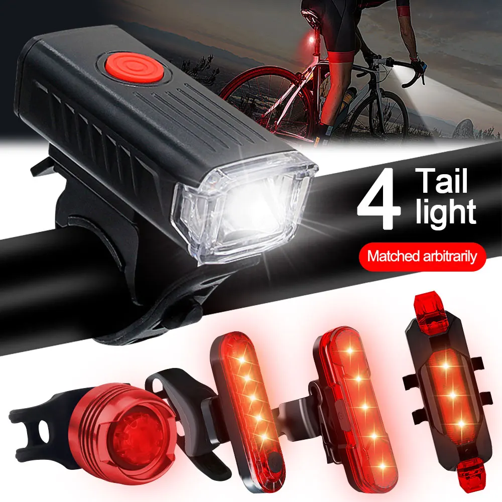 Portable Mini Front USB Bike Light XPG LED Bicycle Lamp 3 Light Modes Cycling Flashlight with Mini Warning USB Taillight
Portable Mini Front USB Bike Light XPG LED Bicycle Lamp 3 Light Modes Cycling Flashlight with Mini Warning USB Taillight
