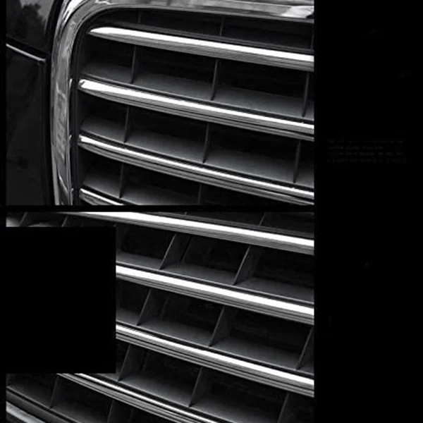 Car Front Bumper Grille Cover Trim Strip Car Decorative for- A6 C6 2009-2011