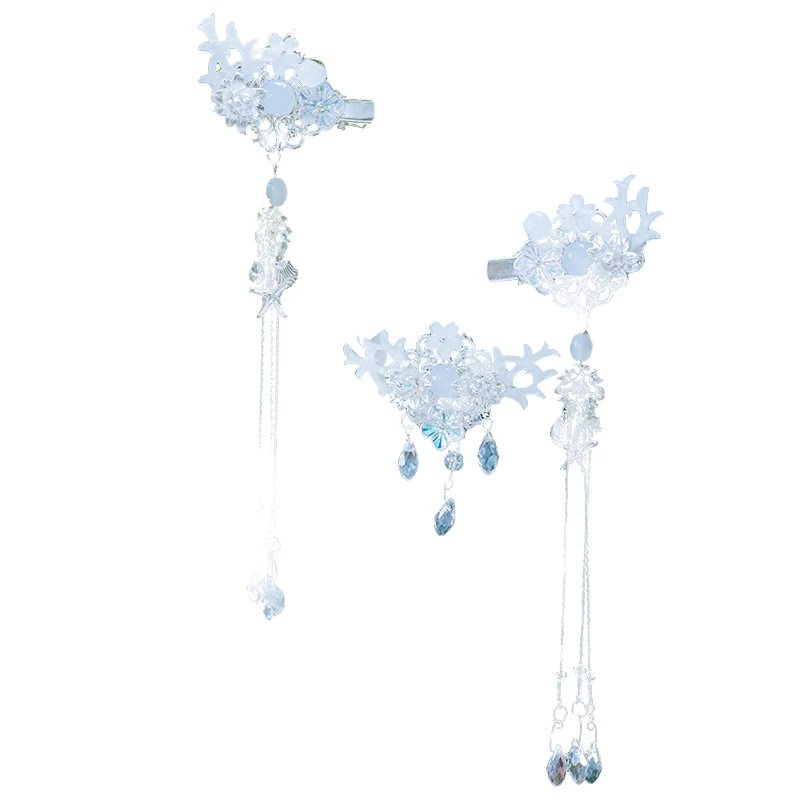 QIANJI Hanfu headgear full set of female tassel hundred collocation step-shaking hairpin ancient costume antique hair ornament
QIANJI Hanfu headgear full set of female tassel hundred collocation step-shaking hairpin ancient costume antique hair ornament