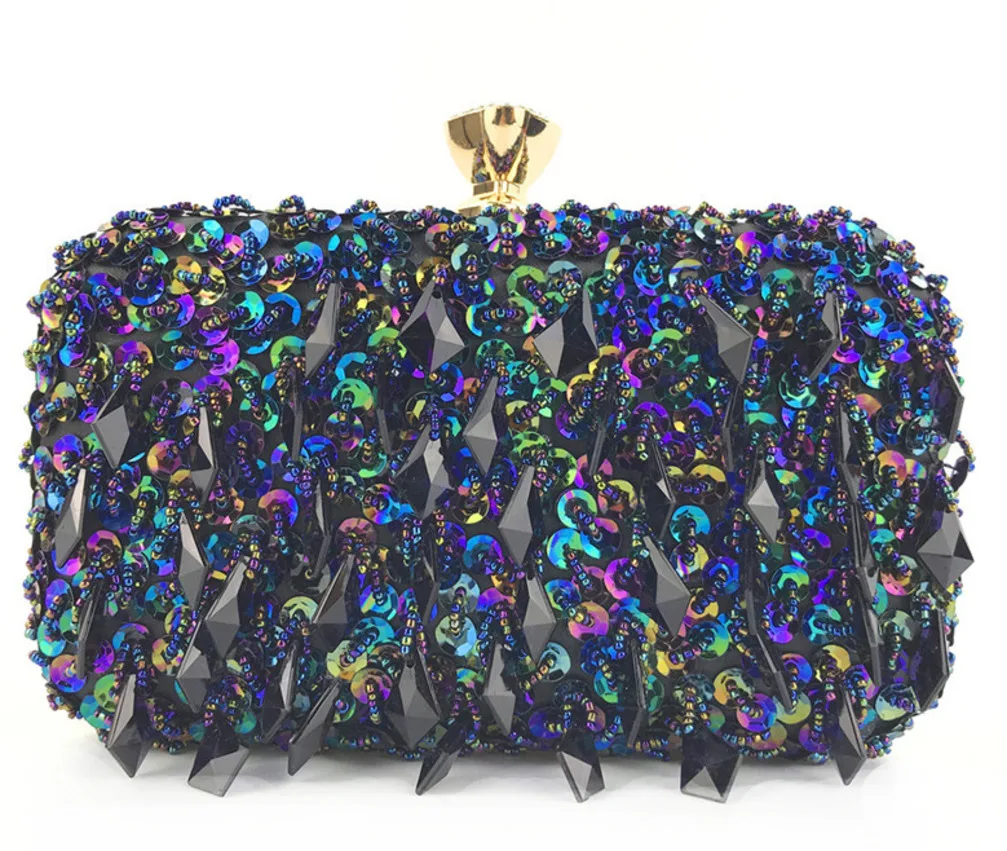 Crystal Beaded Clutch Bags Women Party Purse Bridal Handbags Ladies Evening Bags Blue/Gold/Black Women Messenger Shoulder Bags
Crystal Beaded Clutch Bags Women Party Purse Bridal Handbags Ladies Evening Bags Blue/Gold/Black Women Messenger Shoulder Bags
