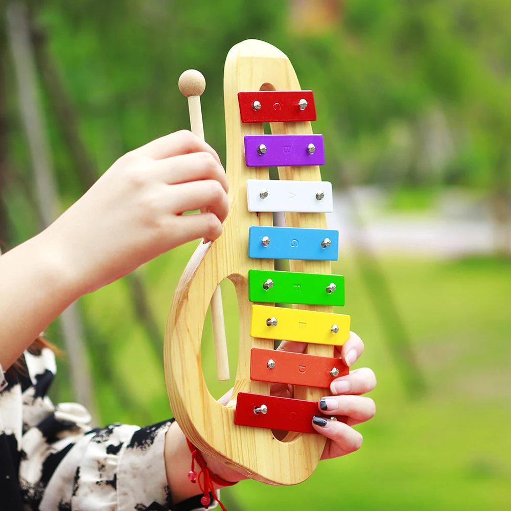 8 Notes Xylophone Orff Musical Instrument Maple Glockenspiel With Drumsticks Percussion for Kid Enlightenment Educational Toy
8 Notes Xylophone Orff Musical Instrument Maple Glockenspiel With Drumsticks Percussion for Kid Enlightenment Educational Toy