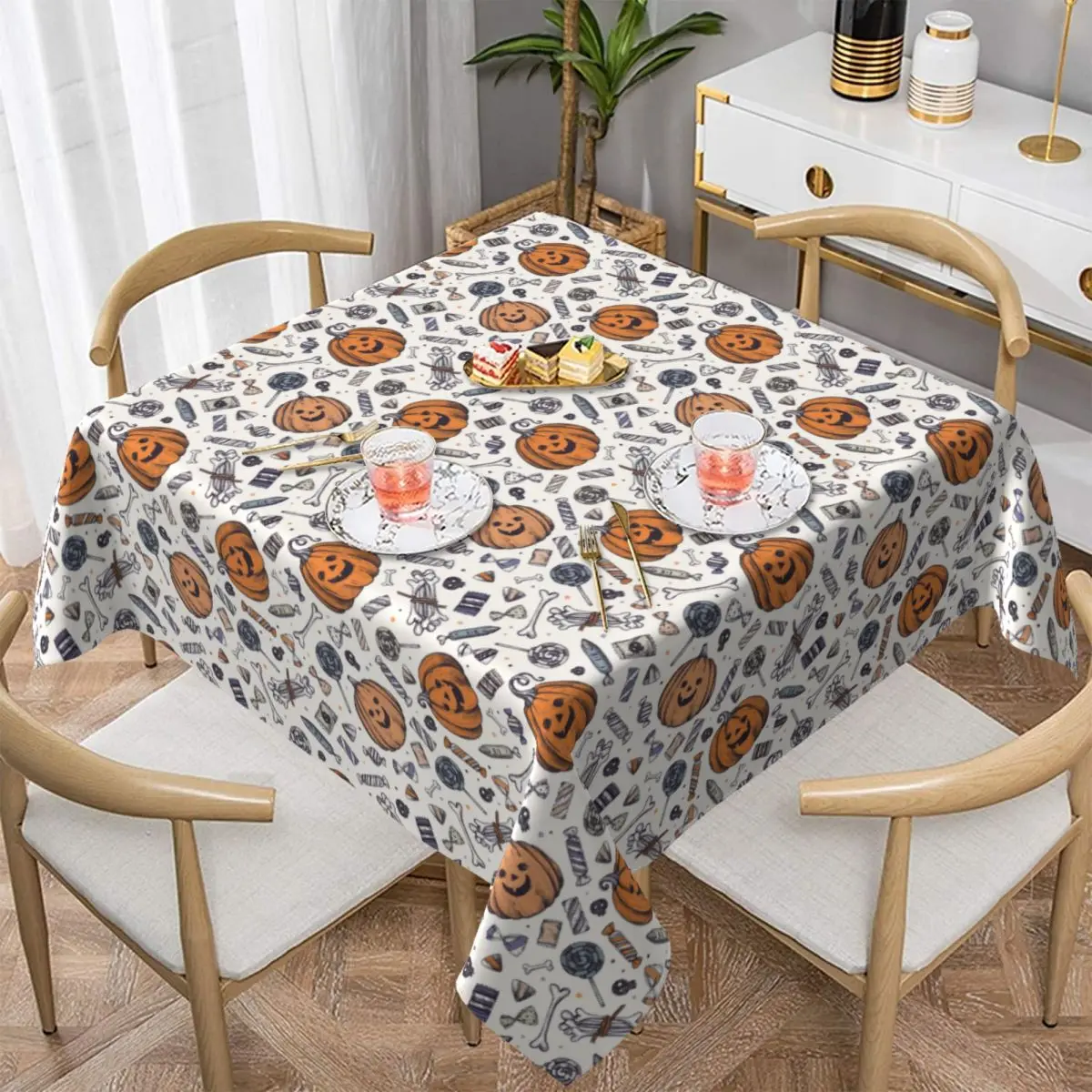 Halloween Pumpkin Bone Candy Tablecloth Funny Spring Polyester Table Cover Washable Cheap Protection Printed Table Cloth
Halloween Pumpkin Bone Candy Tablecloth Funny Spring Polyester Table Cover Washable Cheap Protection Printed Table Cloth