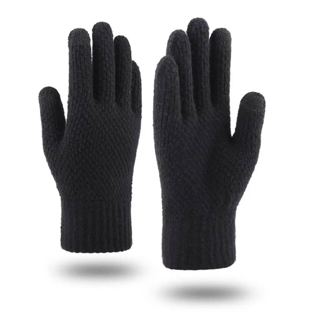 Men Thicken Winter Knitted Woolen Gloves Warm Full Finger Touch Screen Mittens Outdoor Windproof Grove Clothing Decor Accessory
Men Thicken Winter Knitted Woolen Gloves Warm Full Finger Touch Screen Mittens Outdoor Windproof Grove Clothing Decor Accessory