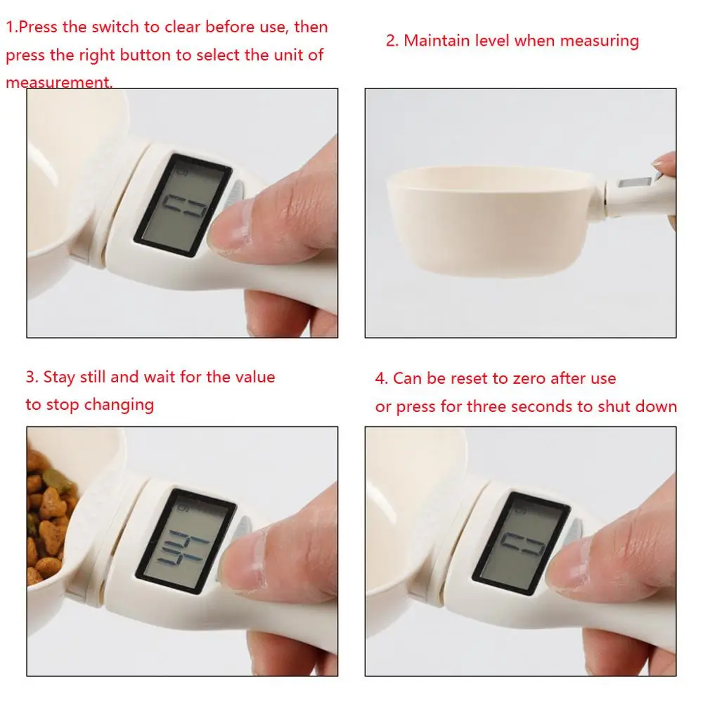 250ML/800G Pet Food Scale Dog Cat Feeding Scoop Food Water Electronic Led Digital Display Measuring Spoon Pets Feeding Tools
250ML/800G Pet Food Scale Dog Cat Feeding Scoop Food Water Electronic Led Digital Display Measuring Spoon Pets Feeding Tools