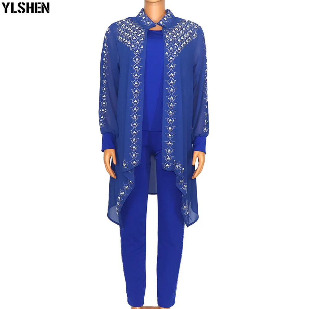 African Sets For Women 2020 Long Sleeve Beading Sequined African Elastic Bazin Baggy Pants Rock Style Dashiki Famous Suit Lady
African Sets For Women 2020 Long Sleeve Beading Sequined African Elastic Bazin Baggy Pants Rock Style Dashiki Famous Suit Lady