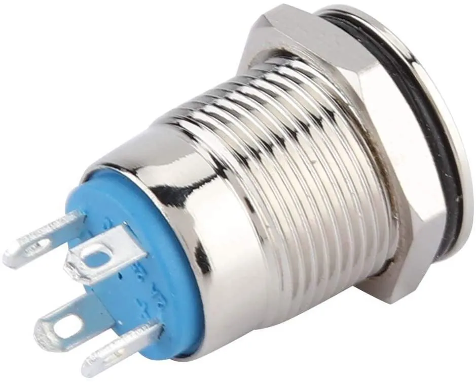 12mm Button Switch Automatic Reset Type Blue Push 24VDC LDE Light Momentary Self-locking Waterproof Button
12mm Button Switch Automatic Reset Type Blue Push 24VDC LDE Light Momentary Self-locking Waterproof Button