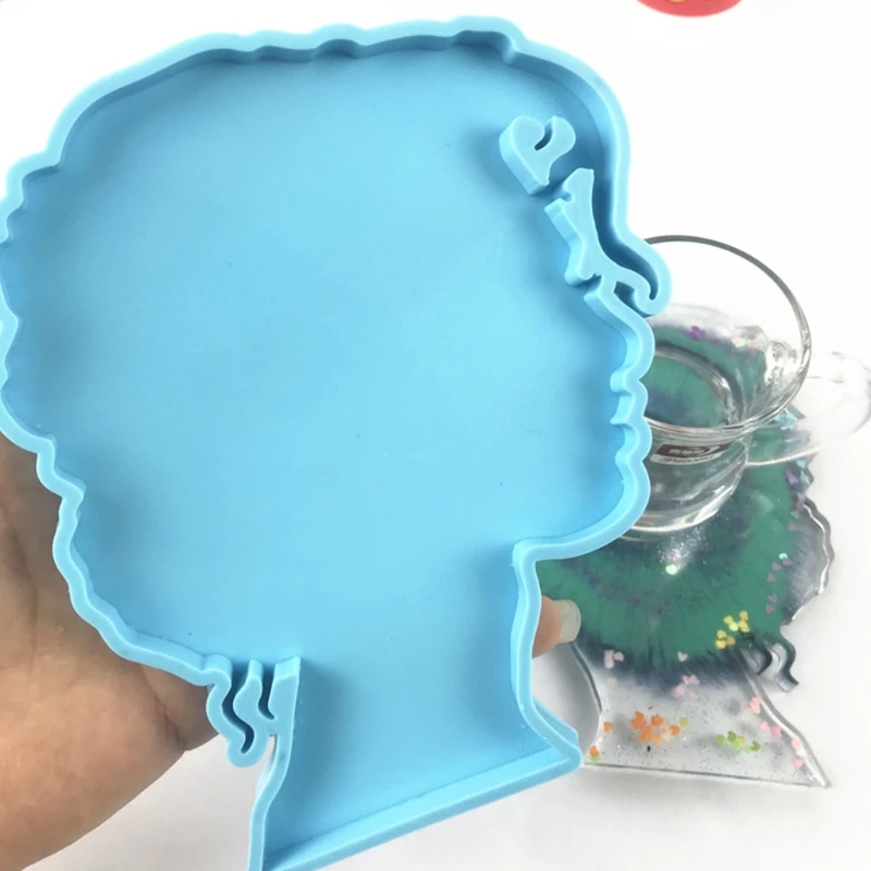 DIY Crafts Human Head Series Epoxy Resin Mold Keychain Pendant Silicone Mould A0NF
DIY Crafts Human Head Series Epoxy Resin Mold Keychain Pendant Silicone Mould A0NF