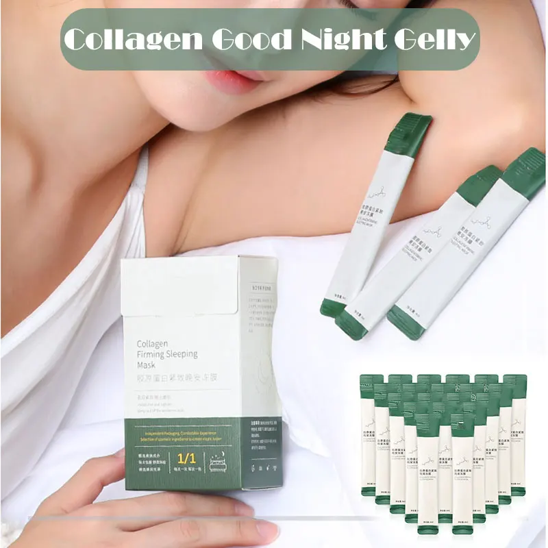 20pcs Collage Gel Sleeping Mask No-wash Moisturizing Pore Shrink Firm Lift Brighten Skin Reduce Fine Lines Facial Mask J9
20pcs Collage Gel Sleeping Mask No-wash Moisturizing Pore Shrink Firm Lift Brighten Skin Reduce Fine Lines Facial Mask J9