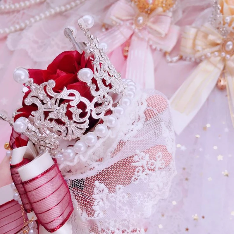 M6CD Women's Sweet Gauze Headwear Hanamaru Hairpin Cute Lolita Crown Hair Clip Hair Accessories for Tea Party Everday
M6CD Women's Sweet Gauze Headwear Hanamaru Hairpin Cute Lolita Crown Hair Clip Hair Accessories for Tea Party Everday