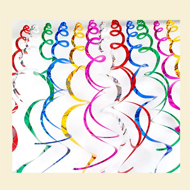 6pcs 70cm PVC Spiral Streamers Happy Birthday Scene Layout Colorful Decorative For Birthday Halloween Party Decoration Ribbon
6pcs 70cm PVC Spiral Streamers Happy Birthday Scene Layout Colorful Decorative For Birthday Halloween Party Decoration Ribbon