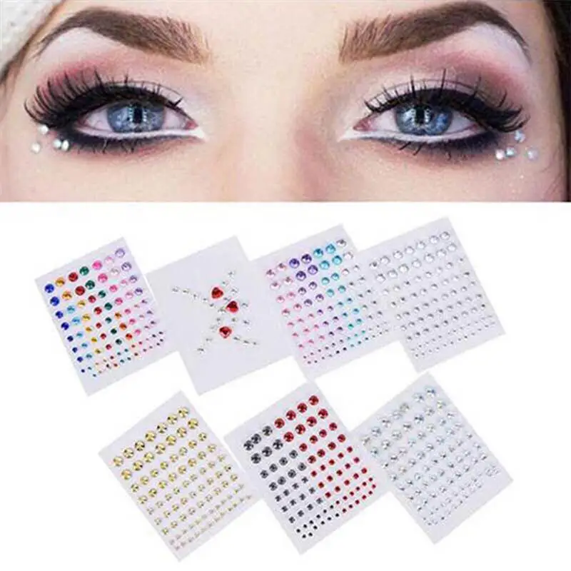 9 Sets Self-adhesive Eye Pad DIY Acrylic Rhinestone Sticker Decals Forehead Face Stickers (Assorted Color)
9 Sets Self-adhesive Eye Pad DIY Acrylic Rhinestone Sticker Decals Forehead Face Stickers (Assorted Color)