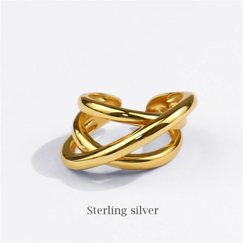 Sole Memory Irregular Creative Cross Weave Silver Color Female Resizable Opening Rings SRI794
Sole Memory Irregular Creative Cross Weave Silver Color Female Resizable Opening Rings SRI794