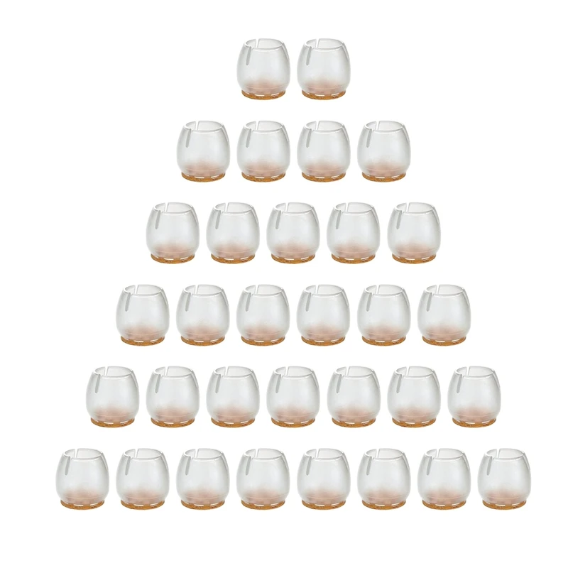 32 Pack Chair Leg Floor Protectors for 25mm-29mm Chair Legs,Round Silicone Chair Leg Caps Chair Leg Tip,Transparent Clear
32 Pack Chair Leg Floor Protectors for 25mm-29mm Chair Legs,Round Silicone Chair Leg Caps Chair Leg Tip,Transparent Clear