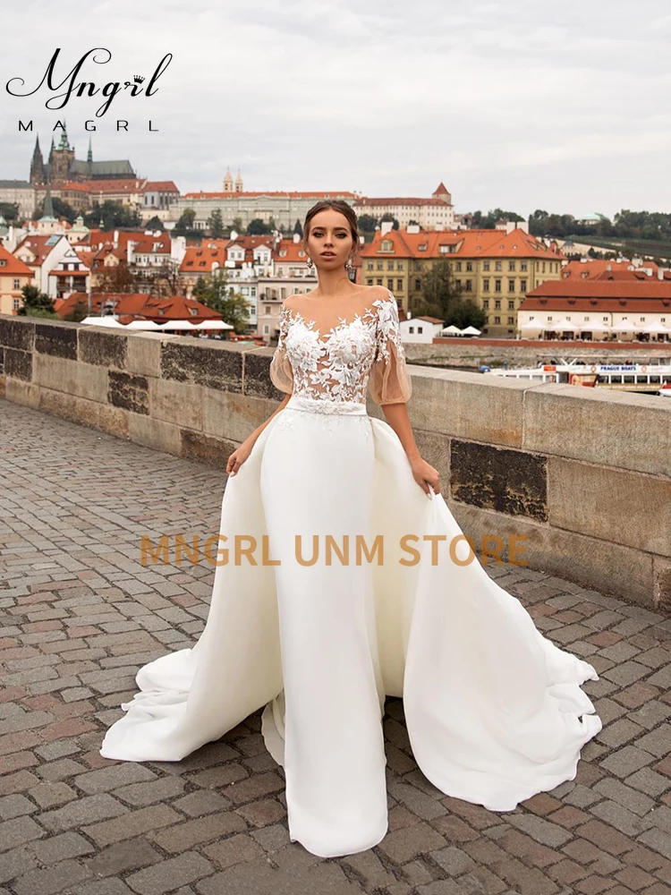 MNGRL New Simple Wedding Dress Backless Sleeveless Design Chiffon Lace Bride Dresses Princess Dress Plus Size Tailor-made
MNGRL New Simple Wedding Dress Backless Sleeveless Design Chiffon Lace Bride Dresses Princess Dress Plus Size Tailor-made