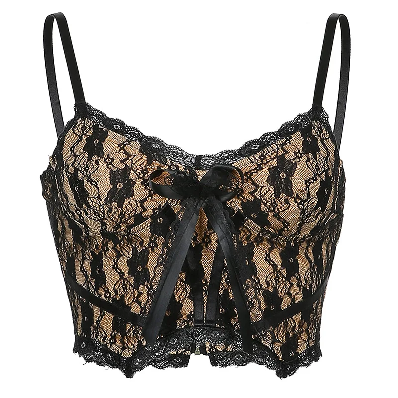 Y2K Black Crop Top Women Camisole 2021 Summer Streetwear e girl Gothic y2k Aesthetic Clothes Sleeveless Lace Tank Corset Top
Y2K Black Crop Top Women Camisole 2021 Summer Streetwear e girl Gothic y2k Aesthetic Clothes Sleeveless Lace Tank Corset Top