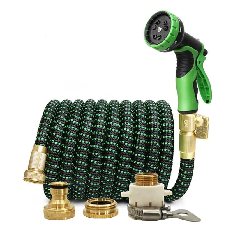 Garden Water Hose Expandable Double Metal Connector High Pressure Pvc Reel Magic Water Pipes for Garden Farm Irrigation Car Wash
Garden Water Hose Expandable Double Metal Connector High Pressure Pvc Reel Magic Water Pipes for Garden Farm Irrigation Car Wash