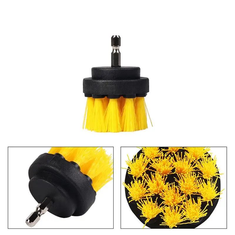Useful Electric Drill Brush Yellow Cleaning Tools Churn Drilling Power Scrubber Cleaning Brushes Set Drill Brush Kit Nylon
Useful Electric Drill Brush Yellow Cleaning Tools Churn Drilling Power Scrubber Cleaning Brushes Set Drill Brush Kit Nylon