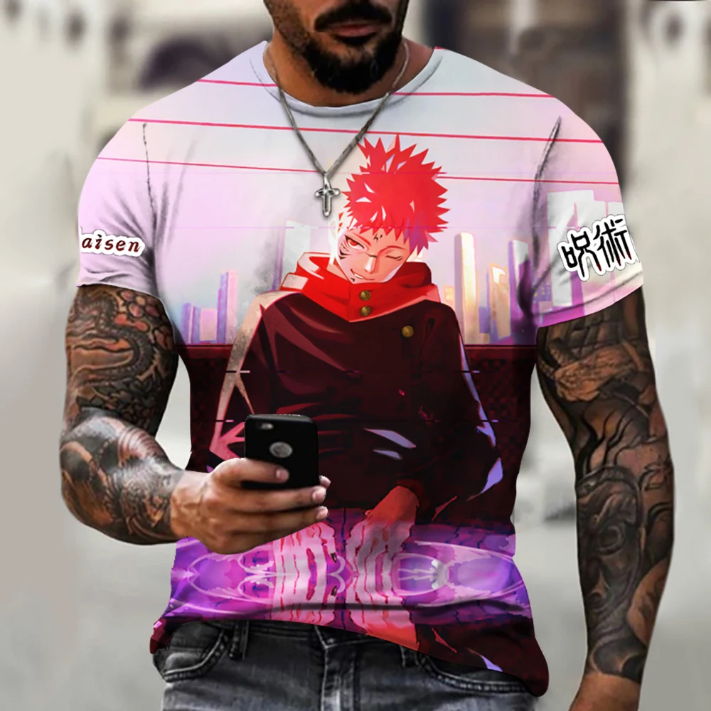 Anime T-shirt 2021 Manga Clothes Jujutsu Kaisen Itadori Yuji T-Shirt Round Neck Unisex Women Child Short Sleeves Casual Tshirt
Anime T-shirt 2021 Manga Clothes Jujutsu Kaisen Itadori Yuji T-Shirt Round Neck Unisex Women Child Short Sleeves Casual Tshirt