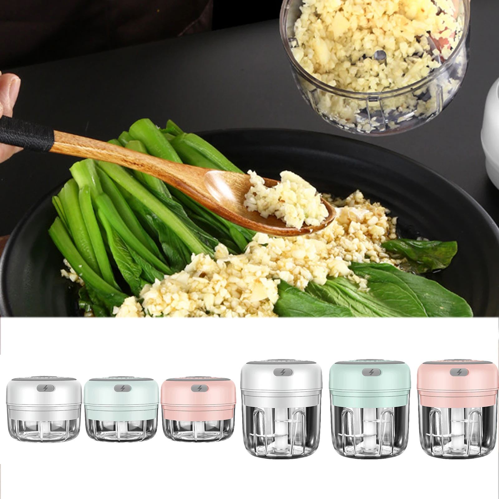 Electric Mini Garlic Chopper Masher Food Vegetable Chopper Squeezer Meat Grinder Crusher Chopper Tools Kitchen Crushed Garlic
Electric Mini Garlic Chopper Masher Food Vegetable Chopper Squeezer Meat Grinder Crusher Chopper Tools Kitchen Crushed Garlic