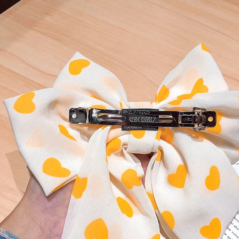 Sweet Chiffon Double Layer Love Bow Hair Clip Girly Back Of Head Spring Clip Mori Series Hair Clip Fashion Hair Accessories
Sweet Chiffon Double Layer Love Bow Hair Clip Girly Back Of Head Spring Clip Mori Series Hair Clip Fashion Hair Accessories