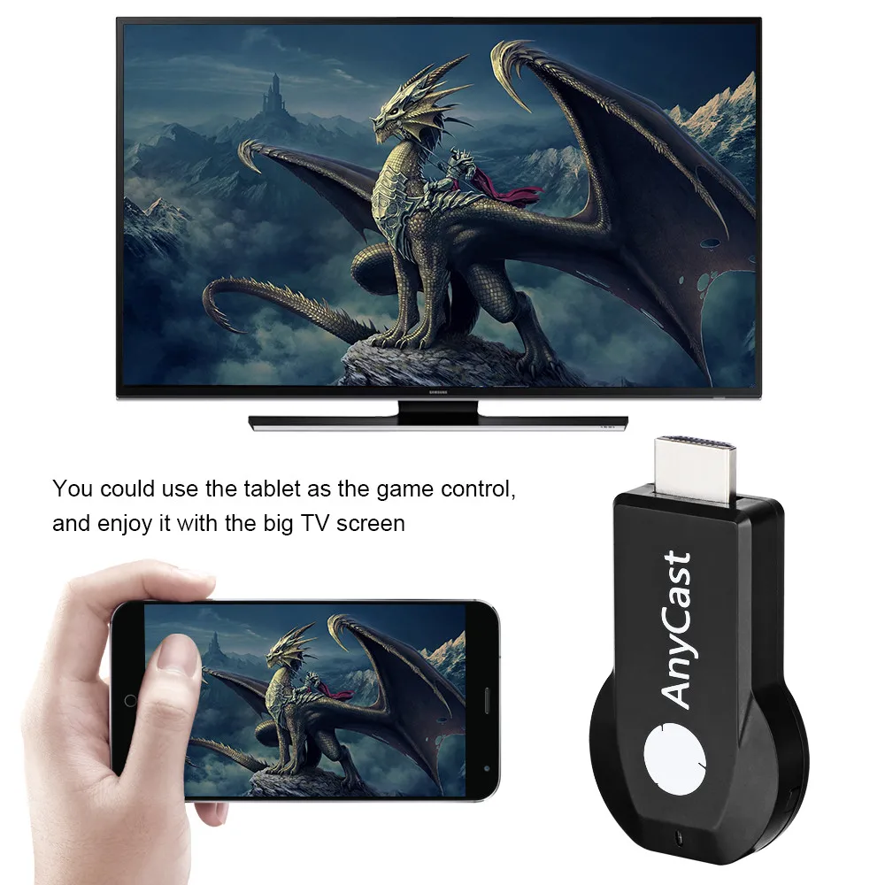 HD 1080P WIFI Display 128M AnyCast Wireless DLNA AirPlay Mirror HDMI-compatible TV Stick Wifi Display Dongle Receiver for IOS
HD 1080P WIFI Display 128M AnyCast Wireless DLNA AirPlay Mirror HDMI-compatible TV Stick Wifi Display Dongle Receiver for IOS
