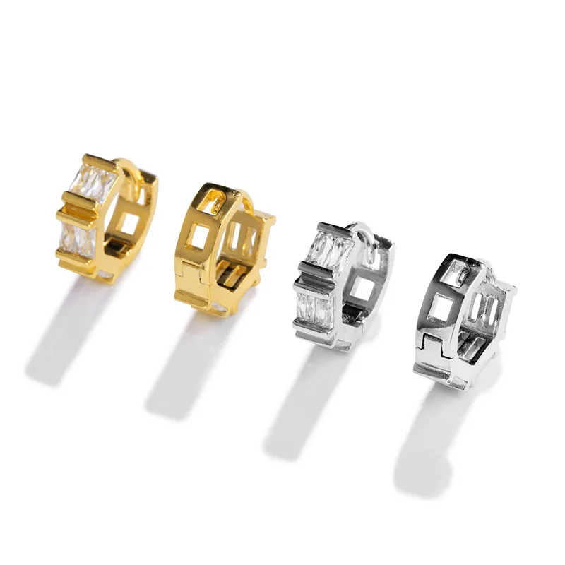 Simple Men Square Earrings Gold Copper Inlaid Zircon Hip Hop Trendy Wild Male&Women Fine Personality Jewelry
Simple Men Square Earrings Gold Copper Inlaid Zircon Hip Hop Trendy Wild Male&Women Fine Personality Jewelry