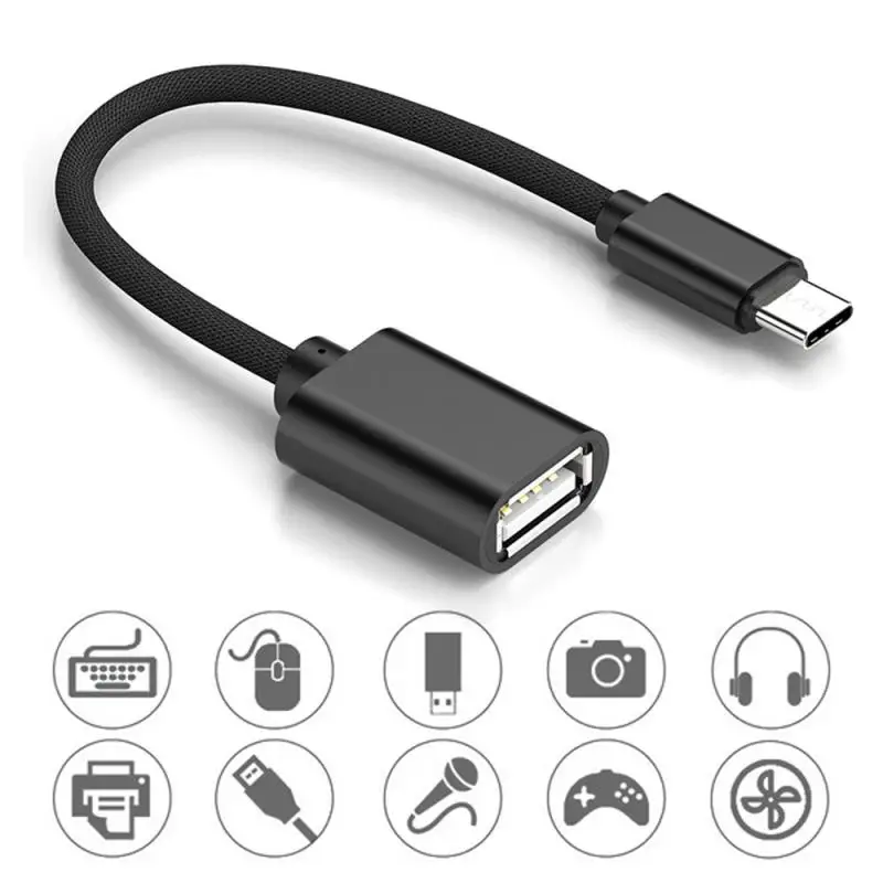 Адаптер USB C Type-C OTG к usb-кабелю переходник Папа-мама для Xiaomi Huawei Samsung ipad мыши