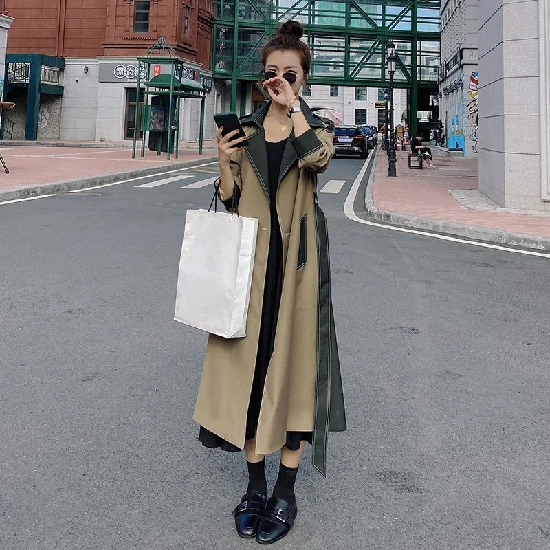 Windbreaker Coat Women Patchwork Color Full Sleeve Lapel High Street 2022 New Chic French Style Spring Autumn Long Trench Coat
Windbreaker Coat Women Patchwork Color Full Sleeve Lapel High Street 2022 New Chic French Style Spring Autumn Long Trench Coat