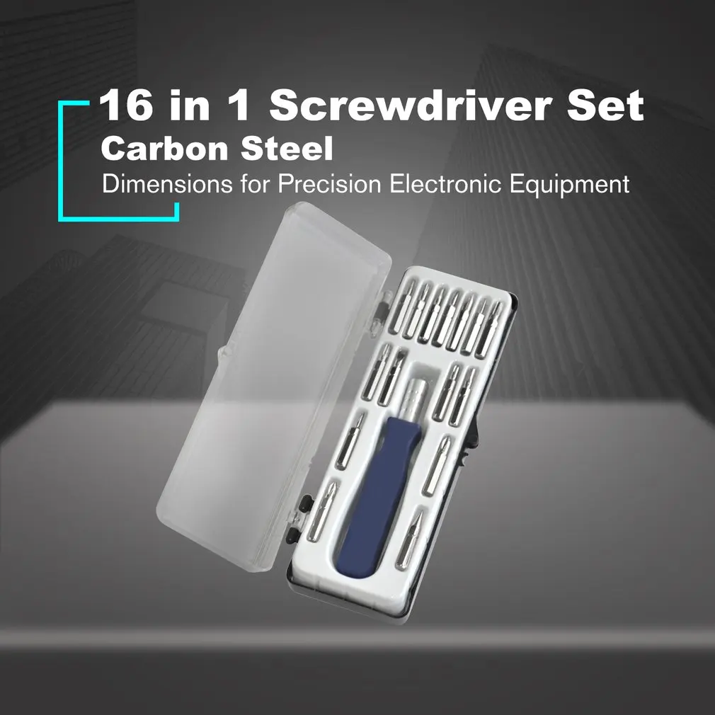 Набор отверток 16 в 1 из углеродистой стали, наборы высокоточных магнитных отверток, инструменты для ремонта и демонтажа электронных устройс... 
Набор отверток 16 в 1 из углеродистой стали, наборы высокоточных магнитных отверток, инструменты для ремонта и демонтажа электронных устройс...