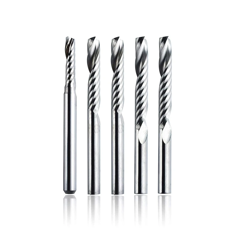 10Pcs CNC Router Bits, 1/8Inch Shank Single End Mill Set, CNC Carbide Upcut Cutting Milling Engraving for Wood Cutting
10Pcs CNC Router Bits, 1/8Inch Shank Single End Mill Set, CNC Carbide Upcut Cutting Milling Engraving for Wood Cutting