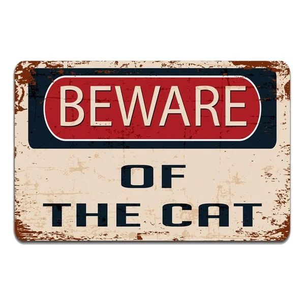 Beware of The Cat Warning Sign Vintage Retro Tin Sign Metal Sign Decor for Garage Home Bar Pub Store Shop Hotel Man Cave Club
Beware of The Cat Warning Sign Vintage Retro Tin Sign Metal Sign Decor for Garage Home Bar Pub Store Shop Hotel Man Cave Club