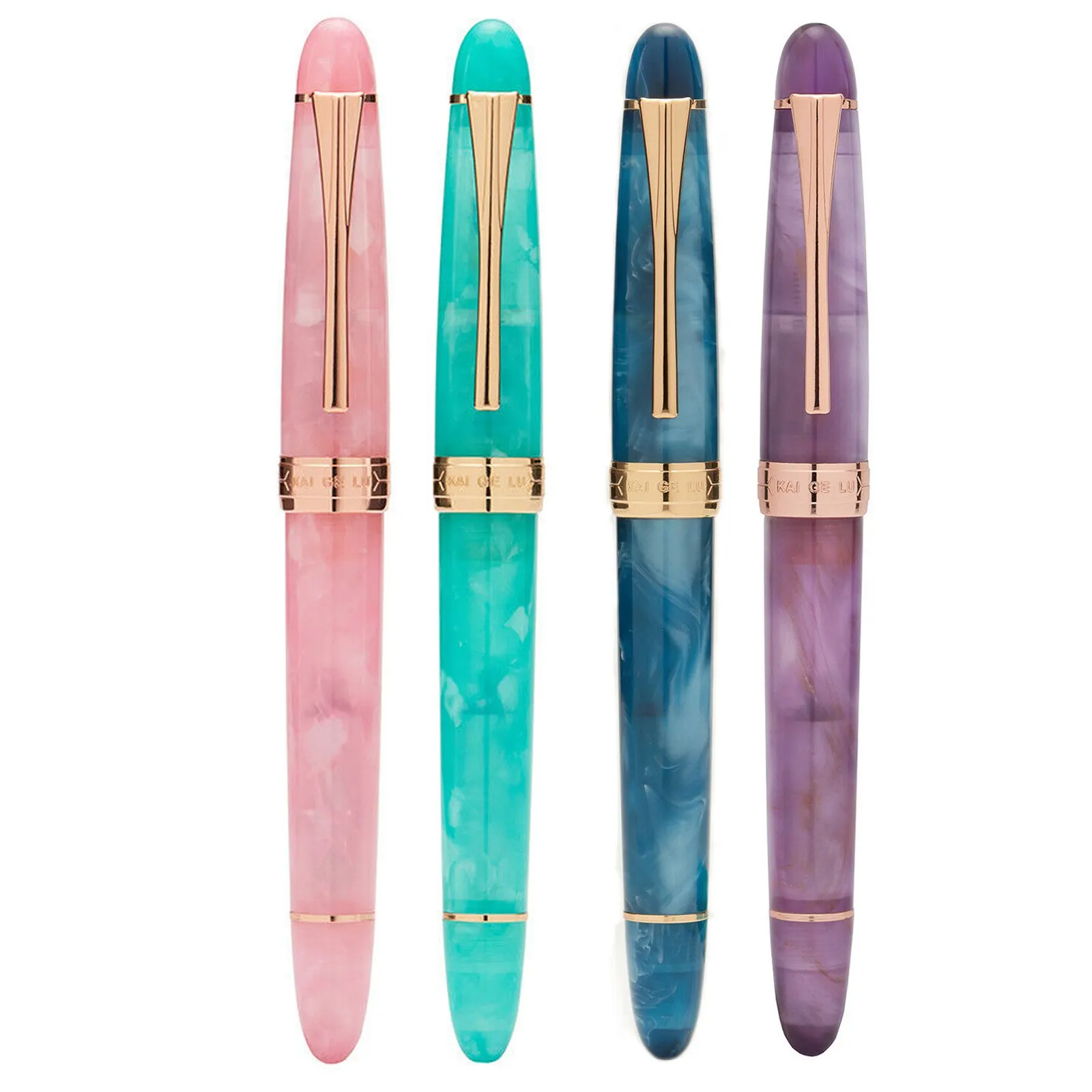 New Resin Kaigelu 356 Fountain Pen with Golden Clip EF/F/M Nib Beautiful Colours Ink Pen for Office Business Home Writing Gift
New Resin Kaigelu 356 Fountain Pen with Golden Clip EF/F/M Nib Beautiful Colours Ink Pen for Office Business Home Writing Gift