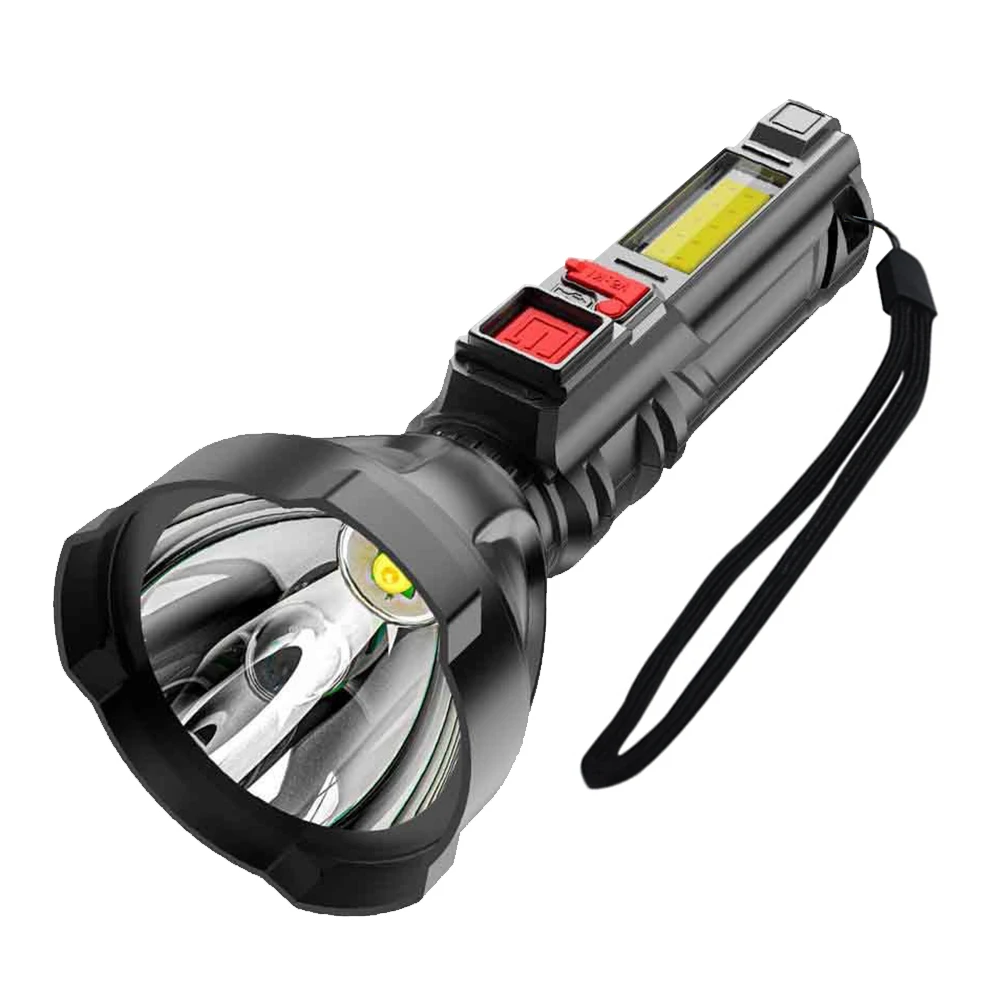 USB Rechargeable Portable LED COB Flashlight Powerful Waterproof Torch Searchlight for Outdoor Hiking Camping Accessories
USB Rechargeable Portable LED COB Flashlight Powerful Waterproof Torch Searchlight for Outdoor Hiking Camping Accessories